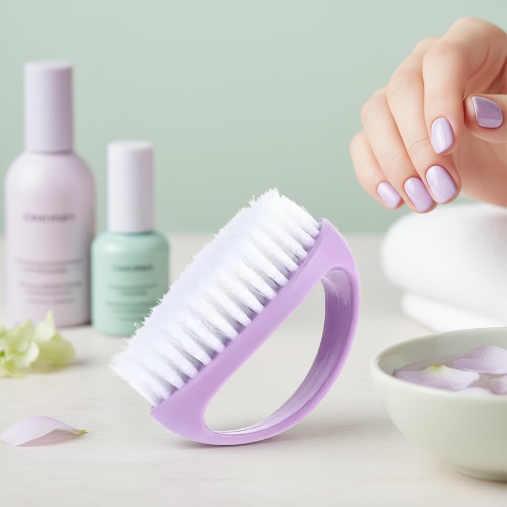 1Pc Purple Hand Nail Brushes,Heavy Duty Nail Brushes for Cleaning Fingernails Nylon Firm Stiff Bristles Deep Clean Scrubber for Mechanics Gardeners Hand Under Nails Toes,Tools and Accessories