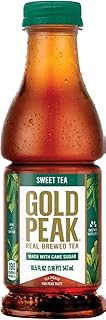 Gold Peak Sweetened Black Iced Tea Drink, 18.5 fl oz (12 Pack Bottles)