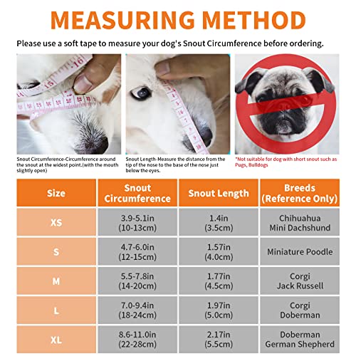 Dog Muzzle,Print Pet Muzzle For Small Medium Large Sized Dogs Anti Biting Barking Chewing,Air Mesh Breathable Drinkable Nylon Pattern Puppy Muzzle With Adjustable Loop Anti-Dropping -Orange Dog,S #TOP2