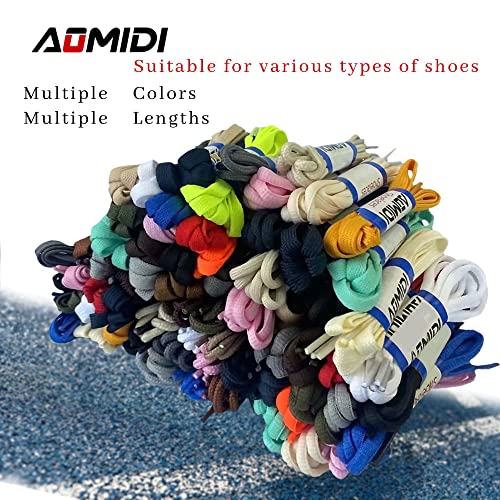 Image of Flat Shoelaces 5 /16 inch (4 Pair) - For sneakers and converse shoelaces replacements