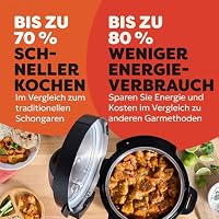 Instant Pot Multikocher, 3.8L 7-in-1 Smart Cooker - Schnellkochtopf, Schongarer, Reiskocher, Sautierpfanne, Joghurtbereiter, Dampfgarer und Speisewärmer - Schwartz – Ansicht 7