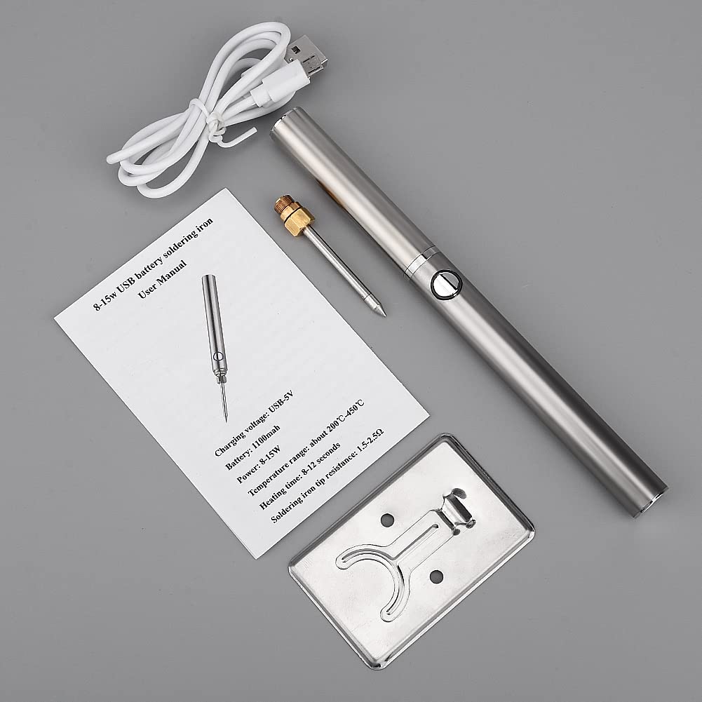 Cordless Soldering Iron Tool Kit, USB Rechargeable Portable - View #2