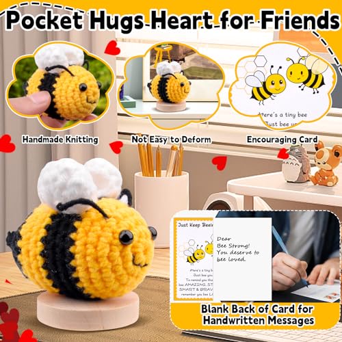 Pipihome Positive Bee Crochet Animals - Image 4