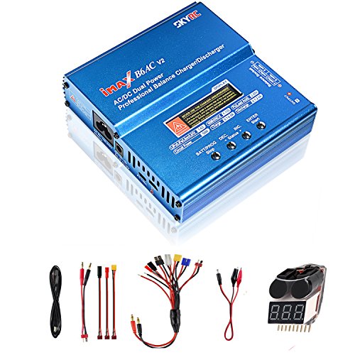 COOLWAS Genuine SKYRC iMAX B6AC V2 AC/DC Dual Power Professional LiPo Battery Balance Charger/Discharger for LiPo,LiHV,LiIon,Life,NiCd,NiMH,Pb (B6AC V2)