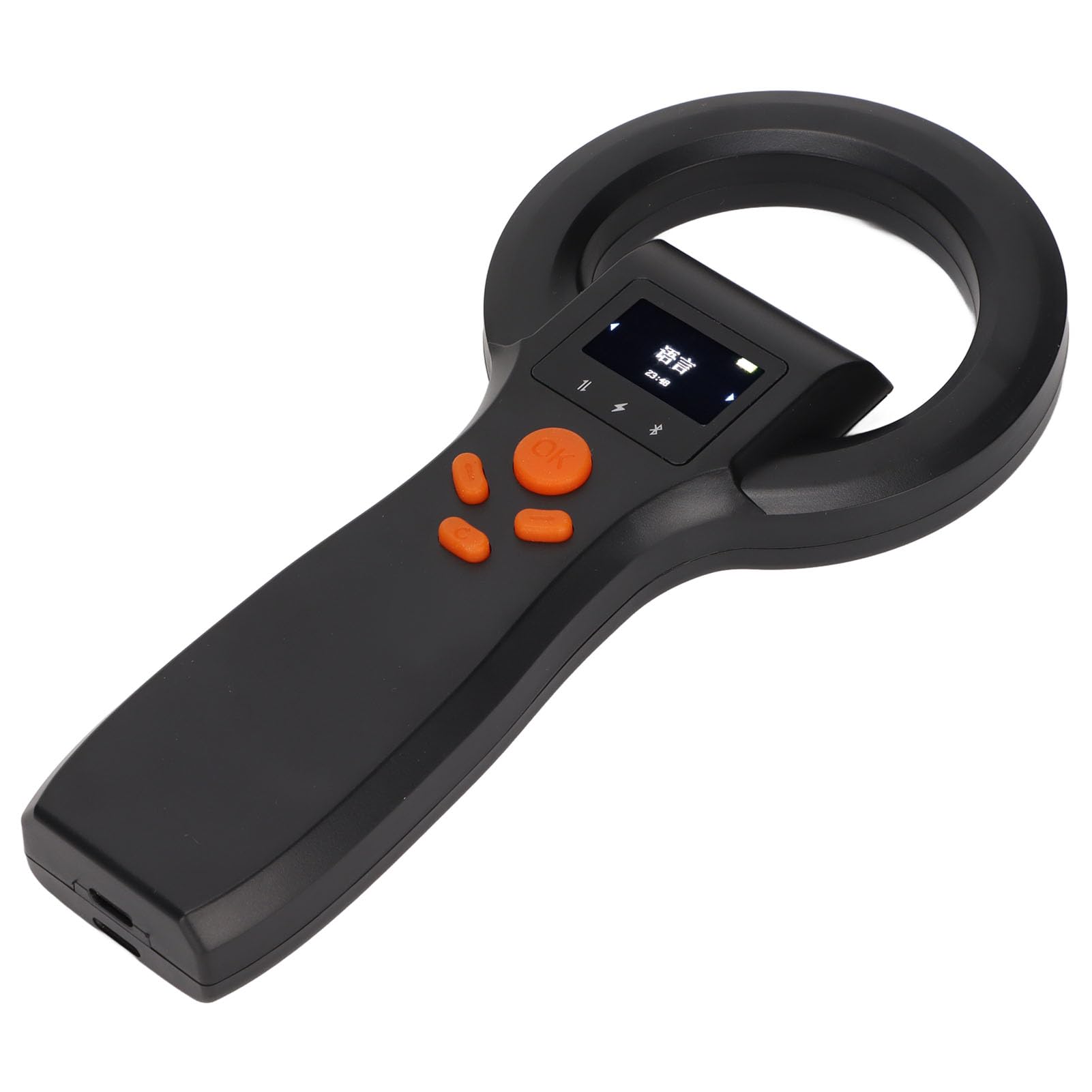 Wakects Tag Reader Wireless Pet ID Scanner, 134.2KHz (BLACK)