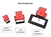 SYINE Pack of 3 Circuit Breaker Lockout Device,Clamp-On Single Pole Breaker Lock Out Device,Large for 480/600V