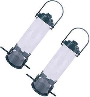 MARMERDO 2 peças alimentador de pássaros de vidro beija-flor bandeja de comida de plástico alimentadores de esquilos para alimentadores de pássaros externos para pendurar ao ar livre alimentadores de pássaros tubo alimentador de pássaros alimentador externo para animais de estimação