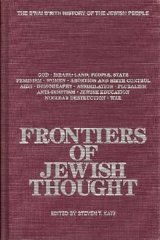 Hardcover Frontiers of Jewish Thought (The B'Nai B'Rith History of the Jewish People) Book