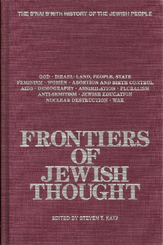 Frontiers of Jewish Thought (The B'Nai B'Rith H... 0910250200 Book Cover