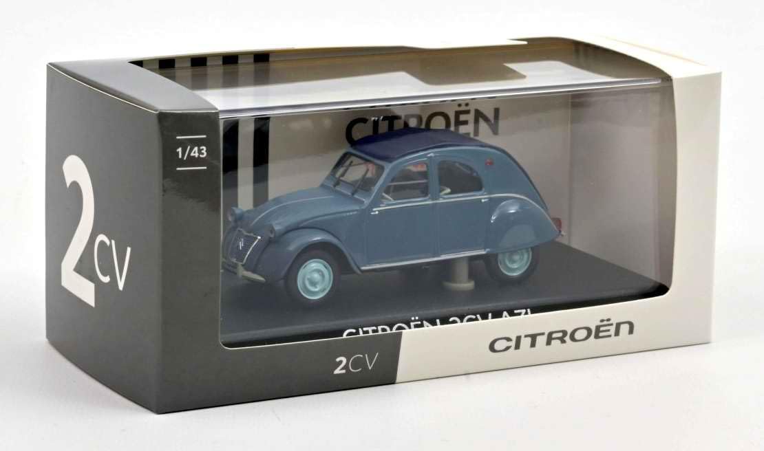 CITROEN 2CV JANTES CONCAVES Toit quadrillé 3 Feux DINKY TOYS 535 France