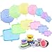 Niohouse Couvercle Silicone Alimentaire, Élastiques en Silicone - 13 couvercles rectangulaires et ronds réglables différentes tailles pour aliments, réutilisables pour tasses, réfrigérateur, Bocaux