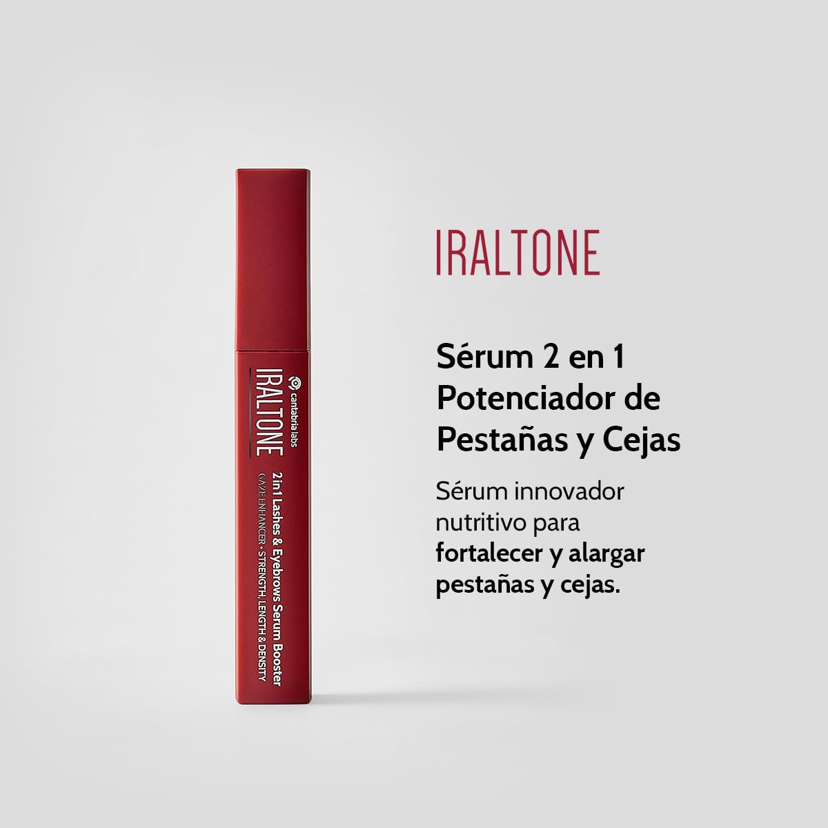 Cantabria Labs - Iraltone Sérum 2 en 1 Pestañas y Cejas - 10ml - Nutritivo - Fortalece y Alarga Pestañas y cejas