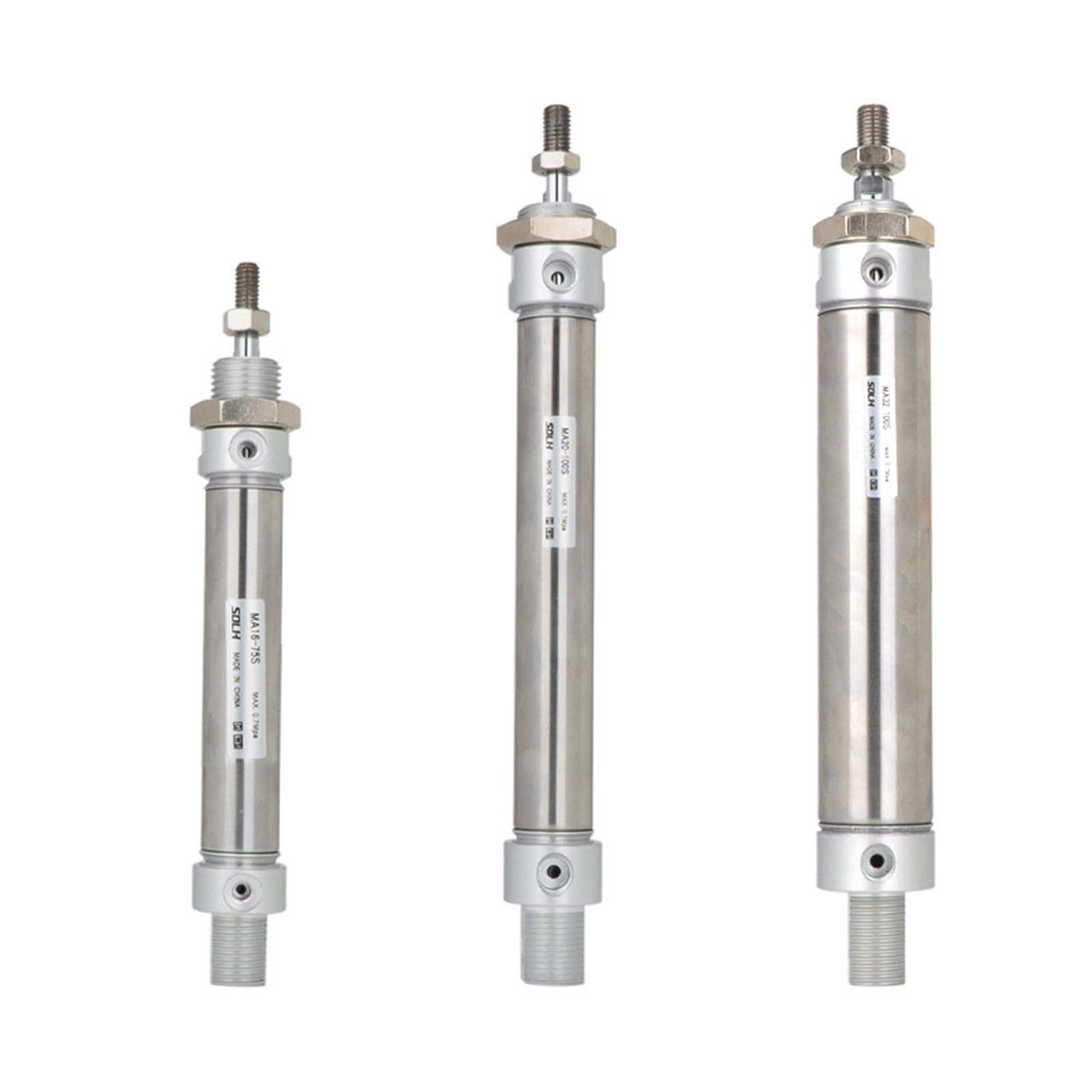 Cylindre pneumatique MA40 en acier inoxydable anticorrosion de haute précision