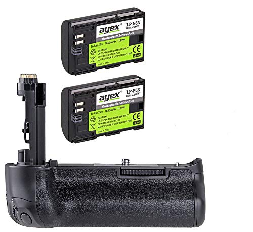 AX-5D4 Batarya Grip Seti, 2 Adet LP-E6 Pil; Canon 5D Mark IV Uyumlu