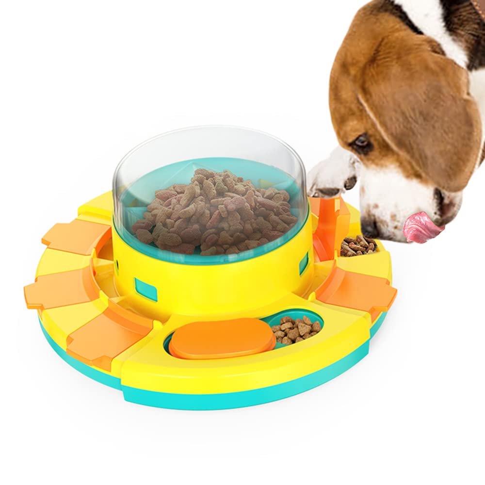 Rompecabezas Alimentador De Empuje Juguete para Mascotas Entrenamiento De La Salud del Perro Placa De Alimentación De Comida Lenta Gato