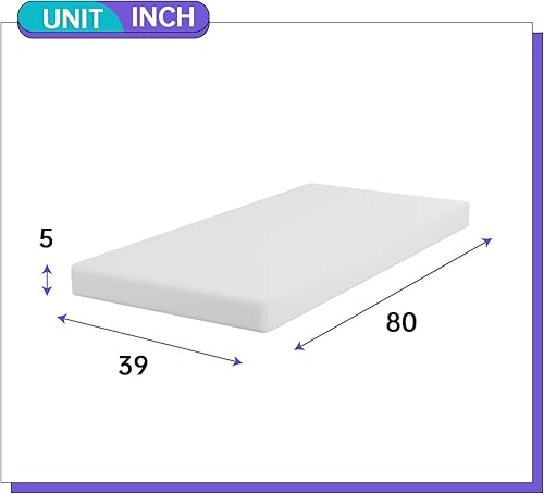 Miniatura 189 de PayLessHere - Colchón de espuma viscoelástica con gel, 6 pulgadas, tamaño queen, con certificación CertiPUR-US, sin fibra de vidrio, cama en una