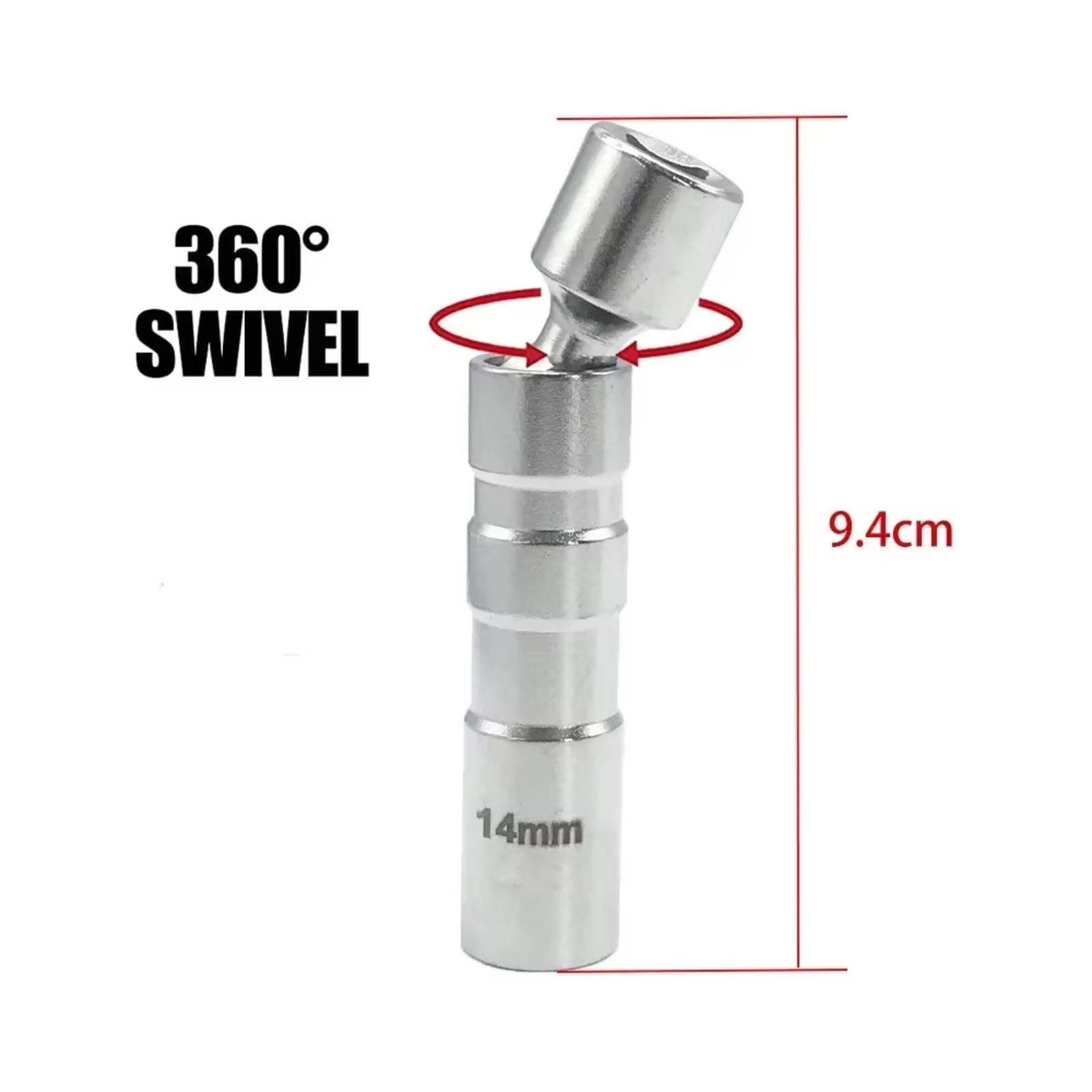 Zündkerzenstecknuss 14/16mm Zündkerze Sockel Magnet Funken Kerzen Schlüssel Magnetische Stecker Demontage Automatische Reparatur Werkzeug(2pc)