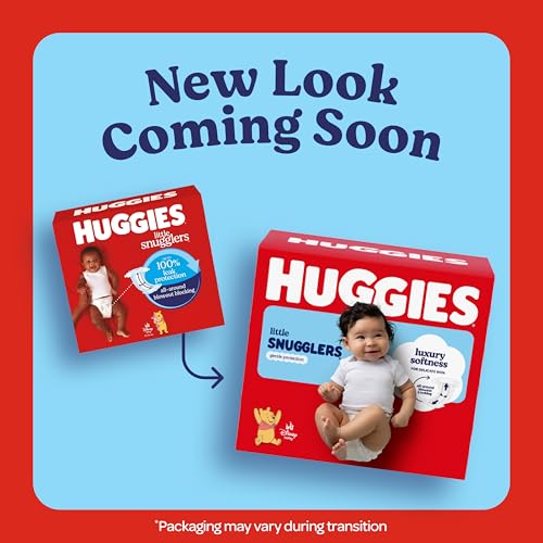 Image of Huggies Size 2 Diapers, Little Snugglers Baby Diapers, Size 2 (12-18 lbs), 186 Count (3 Packs of 62), Packaging May Vary