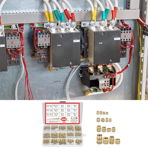 Inserts filetés métriques en laiton moletés M2 à M6 coffret de 380 pièces - 5