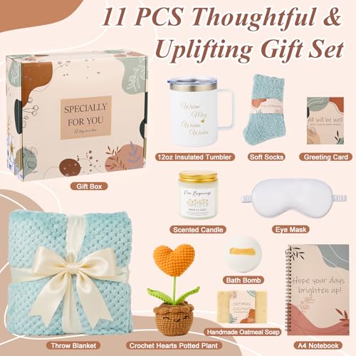 Sywxary Get Well Soon Gift Basket for Women, After Surgery Care Package, Feel Better Inspirational Gifts for Sick Friends & Sympathy Recovery, Thinking of You Gift Box by Sywxary - Used condition - Image 2
