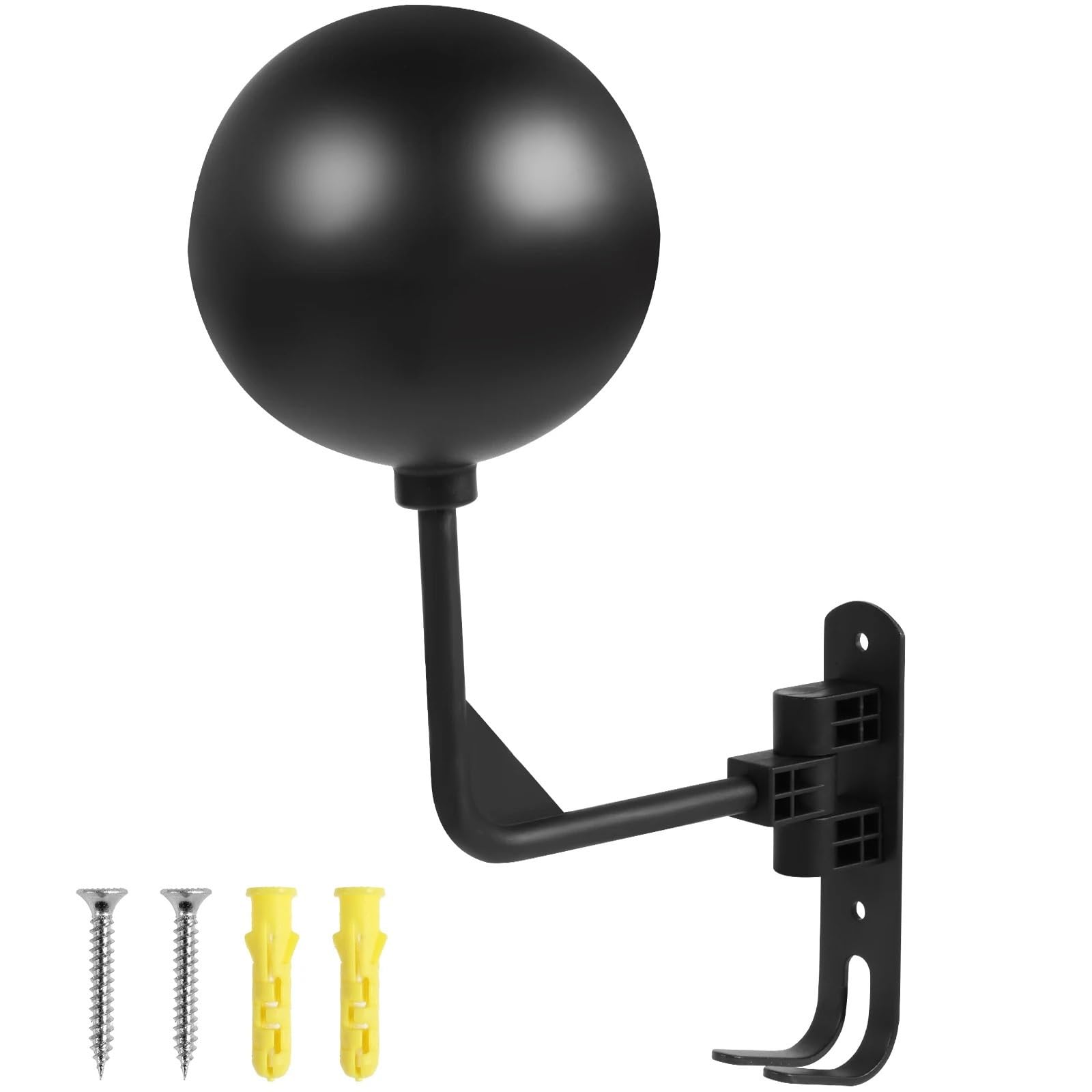 HESHUWEN Helmet Holder Motorcycle Helmet Holder Wall Mount Rack With Double Hook 180 Rotation Hanger Space Saving Racks