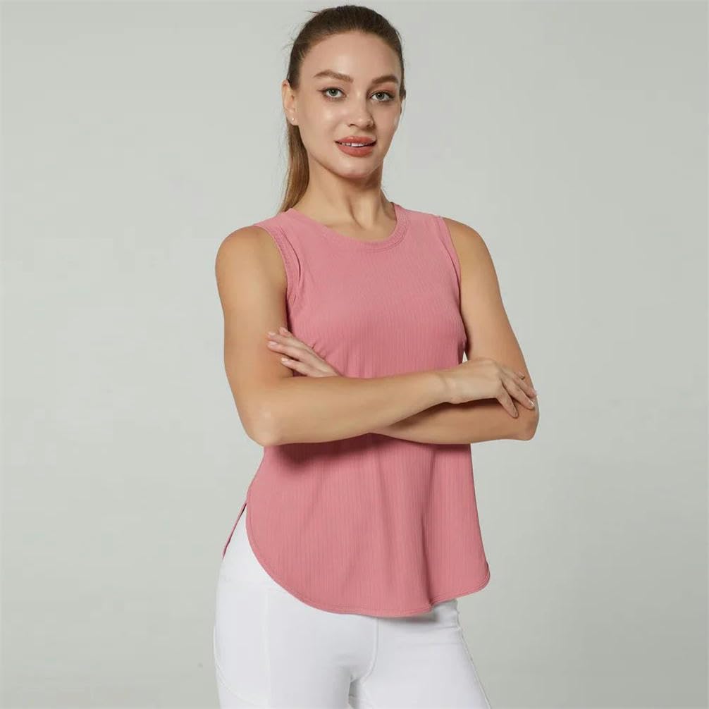 JXQXHCFS Camicia da palestra da donna ad asciugatura rapida camicie sportive per la schiena Top da palestra da donna senza maniche maglietta sportiva