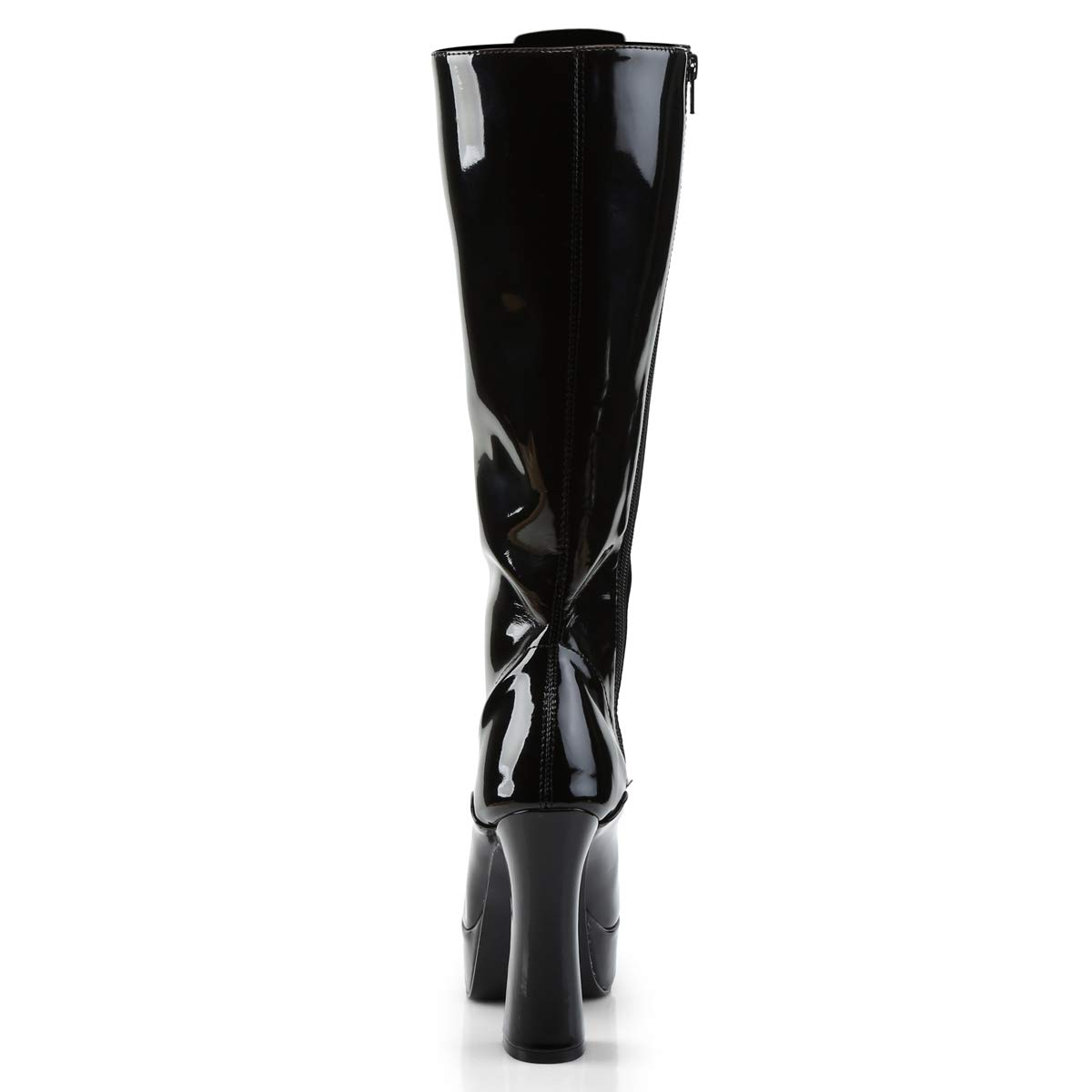 Pleaser Elektra-2020 Stiefel in Übergrößen Schwarz ELE2020/B große Damenschuhe, Größe:43