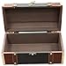 Vintage Inspired Decorative Wooden Treasure Chest and Shoe Box with Handle and Strap Ideal as Keepsake Box, Jewelry Box, Photo Storage Box for Shelves, Dresser or Table Top
