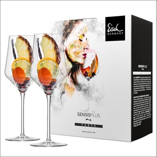 EISCH Weißweingläser SKY in SENSISPLUS-Qualität für ein beeindruckendes Aroma-Erlebnis- Set aus 2 Kristallgläsern 380 ml, bruchsicher und spülmaschinenfest – Made in Germany