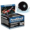 Crystalclear pondshock ball natural enzymes live bacteria freshwater clarifier shock treatment muck sludge remover for small pond outdoor water garden ponds koi fish aquatic plants safe  urban country home decor