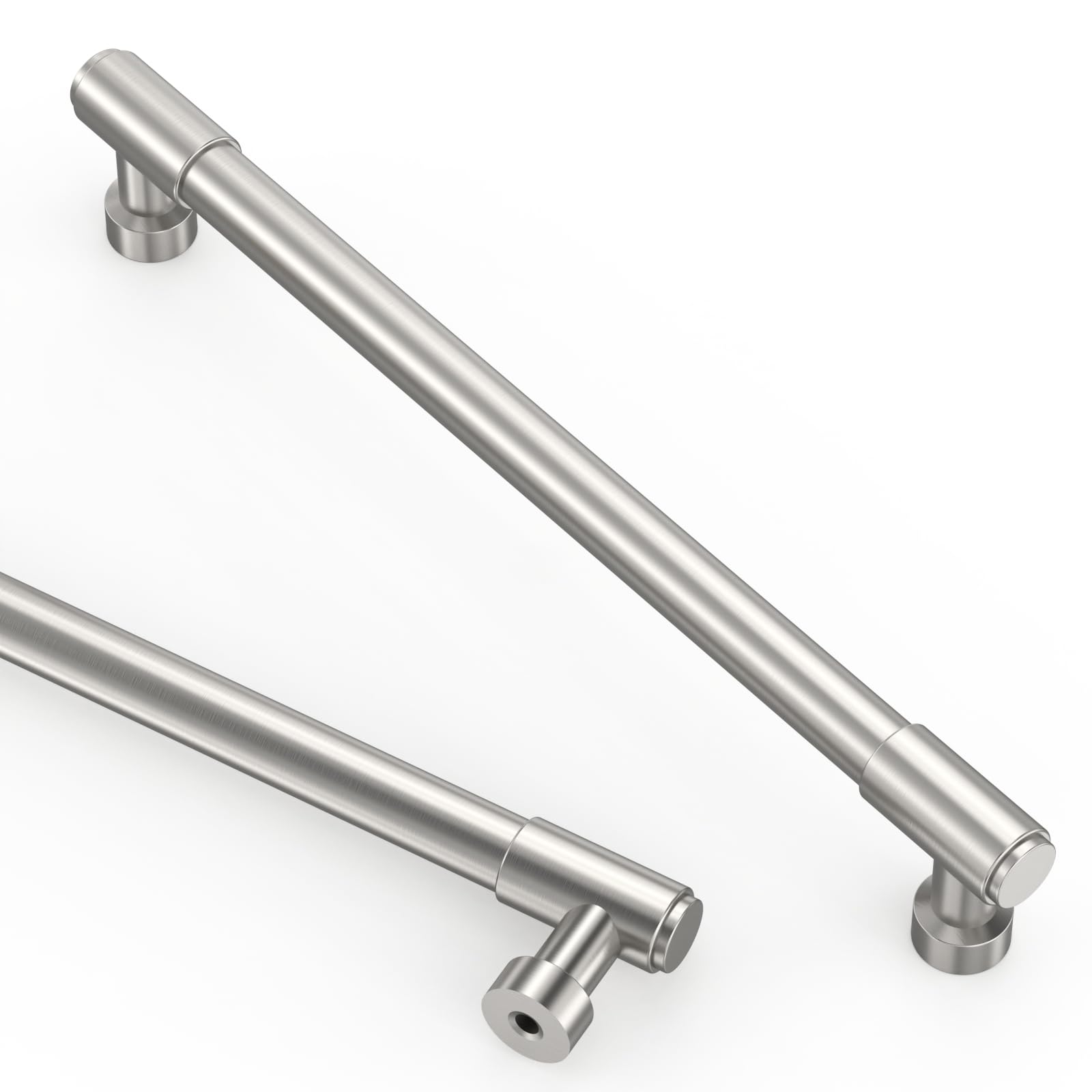 Asidrama Brushed Satin Nickel Kitchen Cabinet Pulls,10 Inch,10 Pack