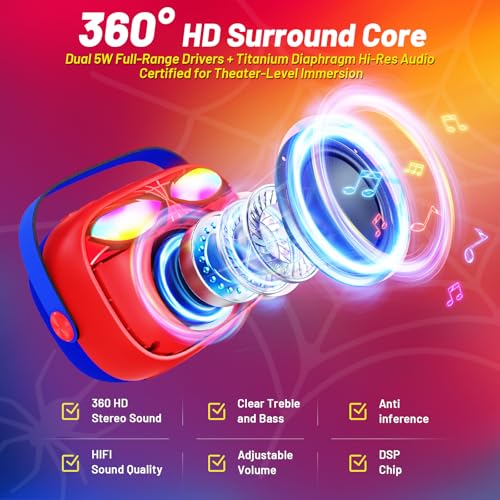 image for Innofans Mini Karaoke Machine for Kids Ages 3-12: Portable Bluetooth S