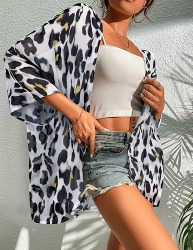 Image of BB&KK Women's Floral Kimono Summer Short Cover Ups Tops
