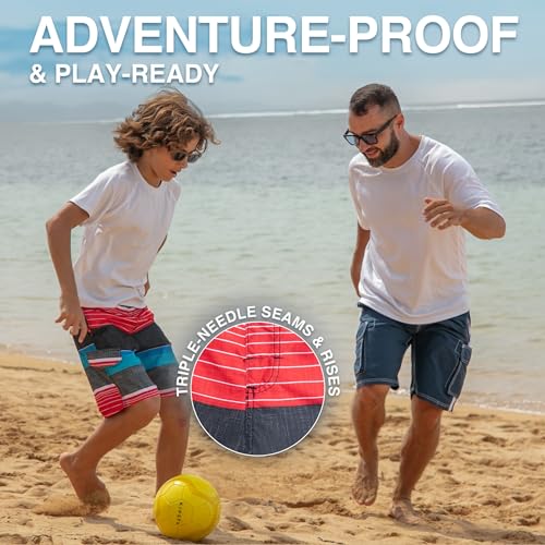 Image of Kanu Surf Boys' Terrapin Turtle Quick Dry Beach Board Shorts Swim Trunk