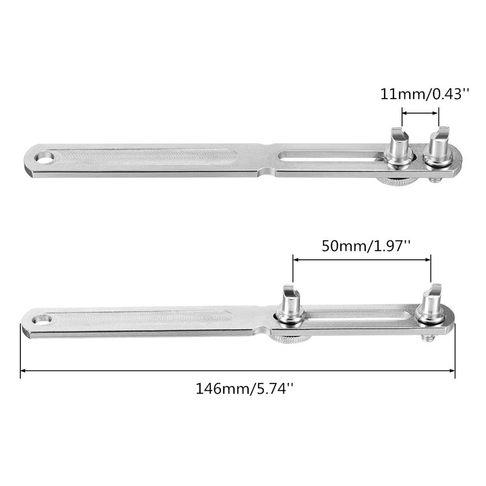Watch Case Opener, Watchmaker Adjustable Remover Repairing Accessories Watches Back Case Wrench Opener Remover Repair Screwback Kits Tool for Battery Replacement Watch Repair