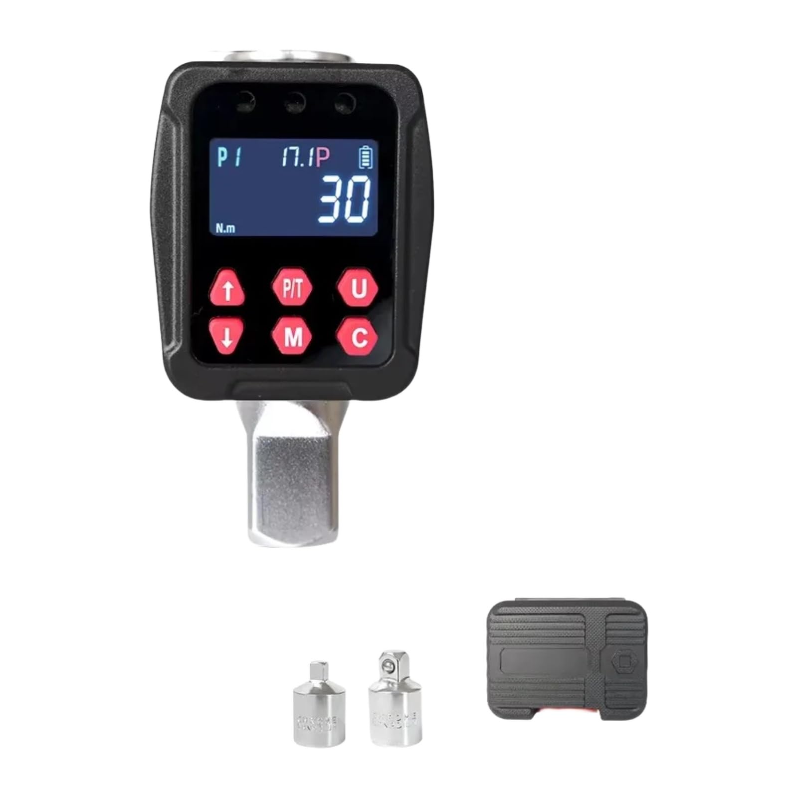 Adaptateur de clé couple numérique 1/2 pouce contre la casse mécanique, mesure de 17 à 340N.m