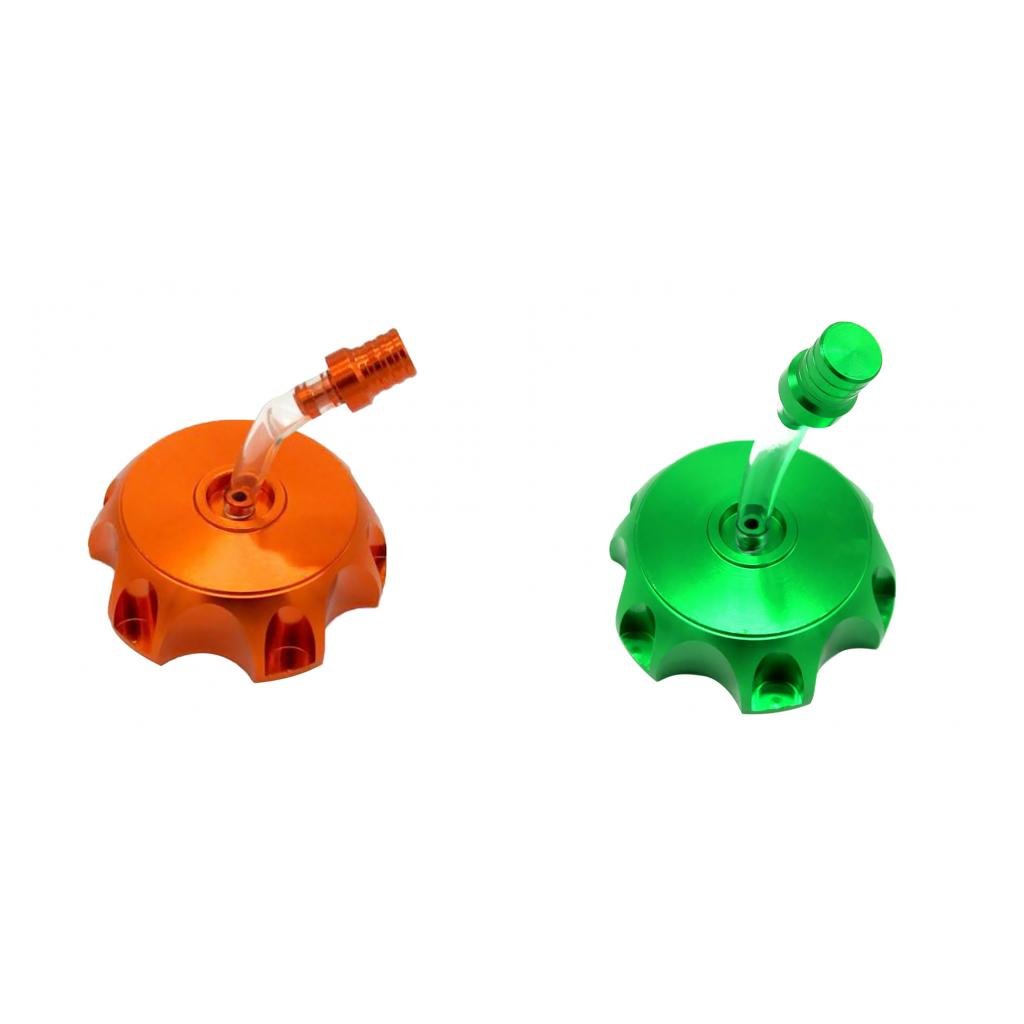 The Style Sutra ATV Dirt Pit Bike CNC Aluminum Gas Fuel Tank Cap Breather Vent Green/Orange|Motors | Parts & Accessories | Motorcycle Parts |2 Pieces Fuel Tank Breather Vent-image-32