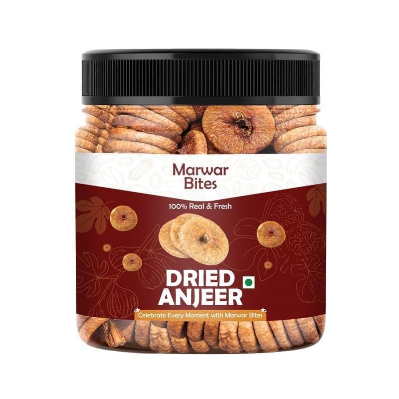 Image of MarwarBites Premium Dried Afghani Anjeer 1KG | Soft Juicy Figs Dry Fruit | No Added Sugar | Rich Source Of Fiber | Low in Fat | Healthy Snack Jar Pack