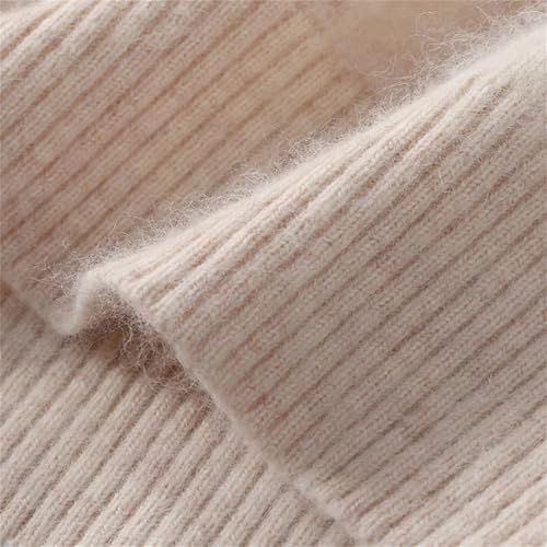 Dcvmvmn Men's Cashmere Sweater Casual Business Pullover Winter Warm Knit Base Jumper Rusts4