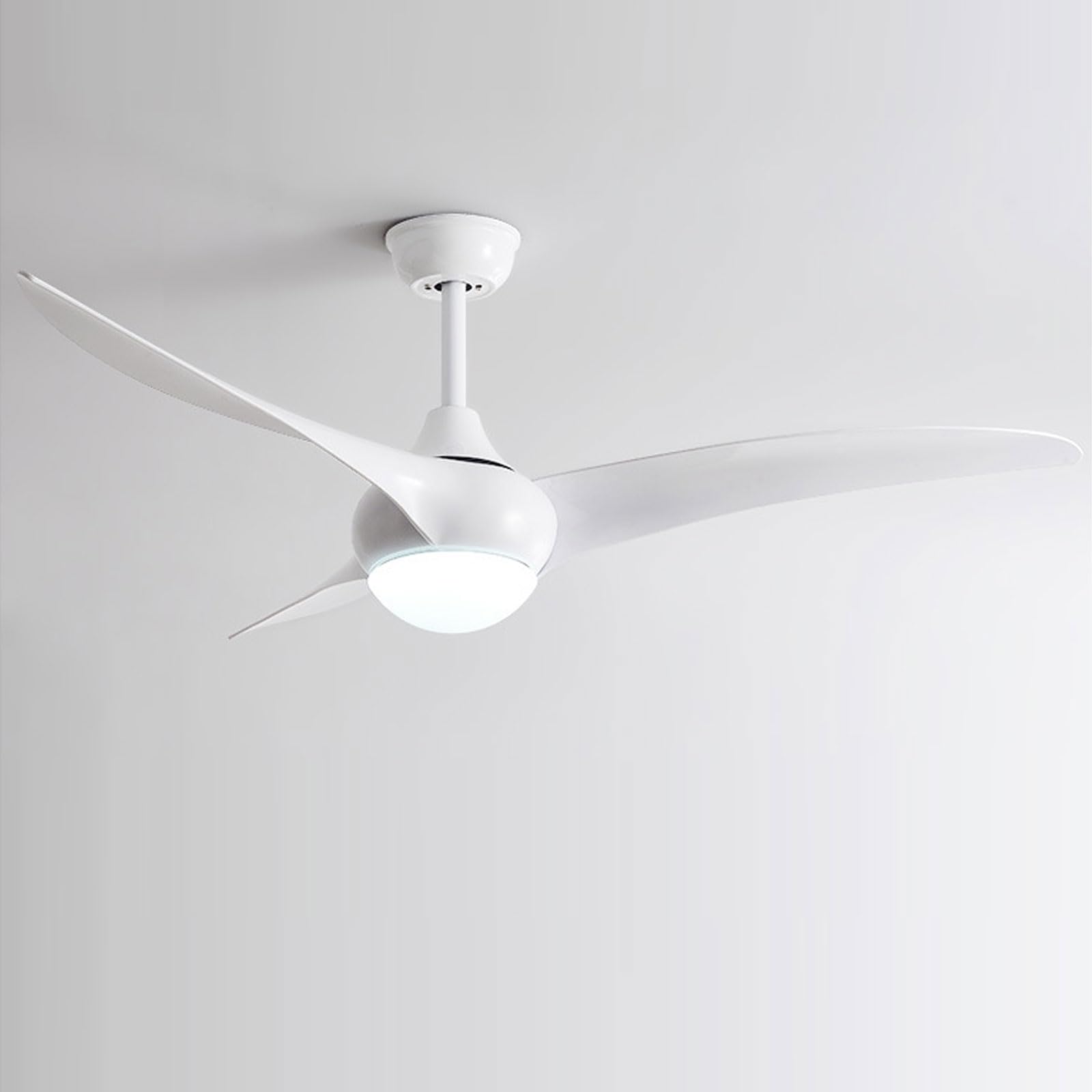 HXYSXHJUO Modern 52in Ceiling Fan With Light Indoor Quiet Fans 3 Blades, Remote 6 Speed 18W LED Lighting For Living Room Dining Bedroom Lounge