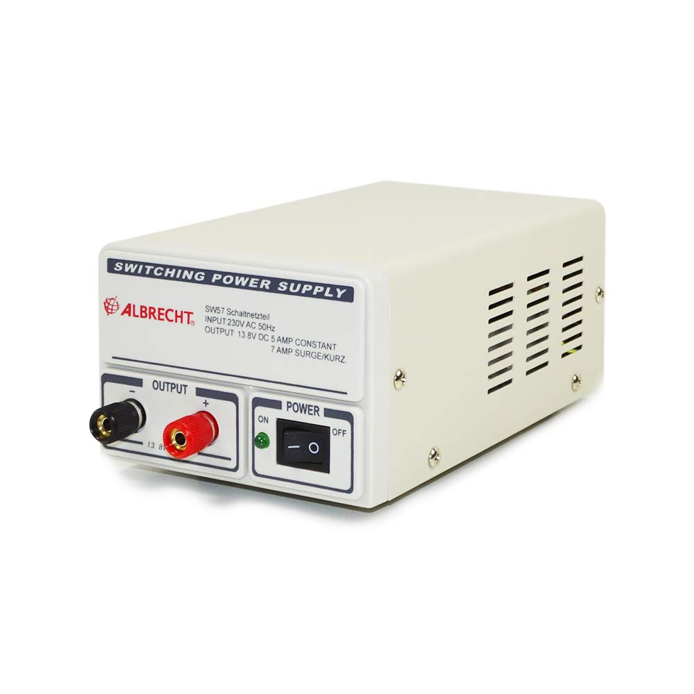Albrecht Bloc d'alimentation à découpage SW 57 47510 5-7 A 13,8 V – Alimentation silencieuse pour radios CB et autoradios