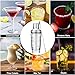 Tiawudi 23oz Glass Cocktail Shaker Set, 4PCS Bartender Kit, Martini Mixer Shaker with Built-in Strainer, Measuring Jigger, Cocktail Muddler & Mixing Spoon, Bar Tool Set for Bartender and Home Use