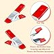 Metal Feder Klemmen 30 Pcs 50MM Federzwingen Metall Federzwinge Mini Federklemmen Metall Leimzwinge Gummi Federklemmen für Camping Plane Haushalt Werkstatt Fotografie Modellbau
