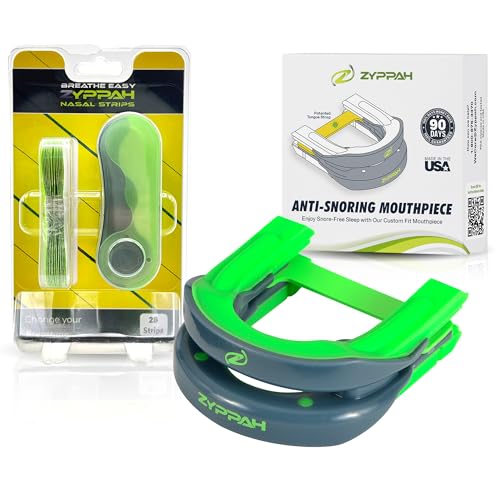 ZYPPAH Plus Pack Original & Nasal Strips for Snoring - Encourages Nose Breathing - Snore Guard & Nasal Breathing Strips Combo Pack - Snoring Solution to Sleep & Breathe Better Day or Night - Original