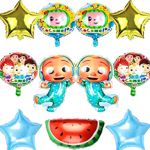 11 Pieces of Coco Cartoon Aluminum Foil Balloon Party Supplies Decorations for Coco Cartoon Childrenâ€™s Birthday Party Balloons