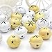 Produktbild DAHI Glöckchen Weihnachtenbaum Anänger 24 Stück Schneeflocken Schellen Glocke in Gold und Silber für Weihnachtsdekoration