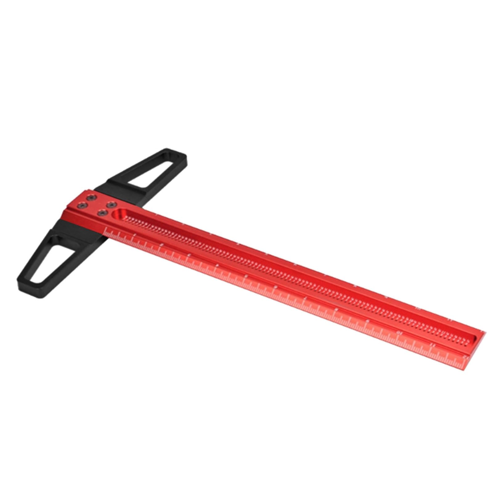 Righello per tracciatore per legno tipo T Architetto quadrato Strumento misurazione in lega alluminio Compatibile per falegname Alluminio durevole Misurazione accurata Accessori ruota da