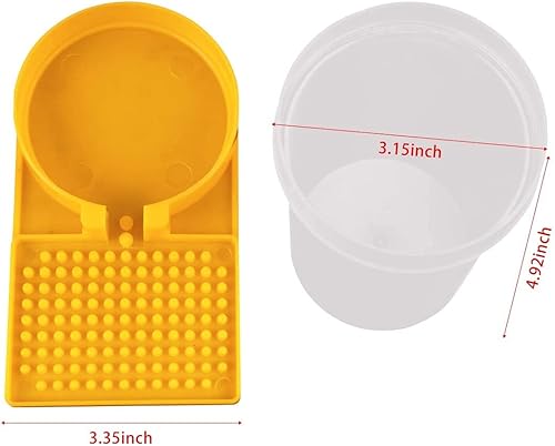 Miniatura 3 de Paquete de 3 dispensadores de agua de apicultura de colmena, equipo de apicultura para beber, colmena de miel, alimentador de entrada, nido,