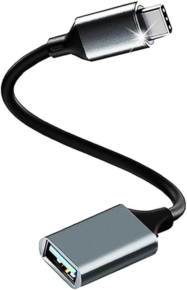 Câble OTG USB-C Vers USB-A Pour Huawei Mate 40 Pro – 20 Cm, Nylon Tressé, Transfert 5 Gbit/s
