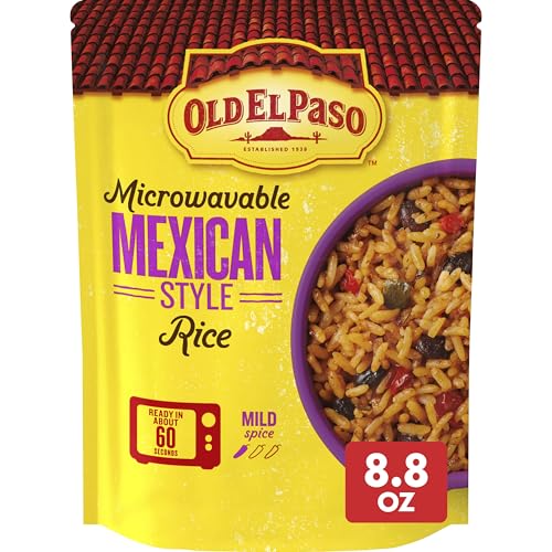 Old El Paso Rice, Mexican Style Rice, Microwavable Pouch, 8.8 oz